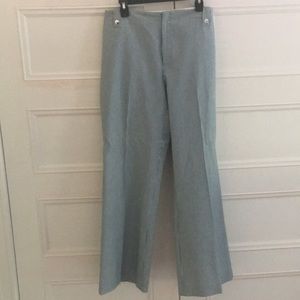 Lafayette 148 Pants Blue & White Stripes  Sz 16